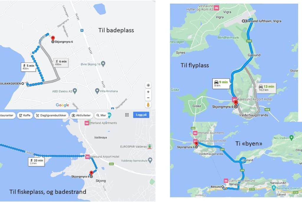 Leilighet I Enebolig Pa Valderoya Ved Alesund Ytterland Dış mekan fotoğraf